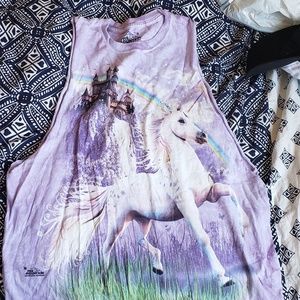 Unicorn workout tee
